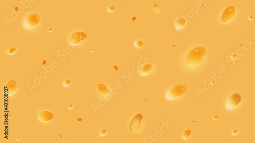 Cheese background, vector illustration. Realistic cheese texture. Cheese Banner