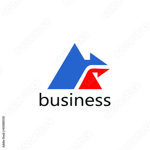 Free Download abstract triangle logo with arrows emerging from its body - GFXLoad