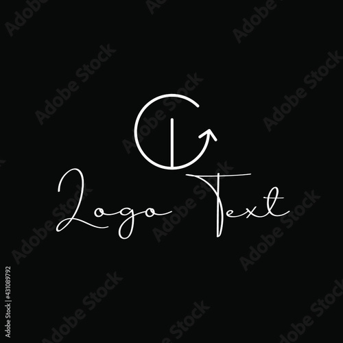 Illustration Vector graphic of lettering logo with G W design