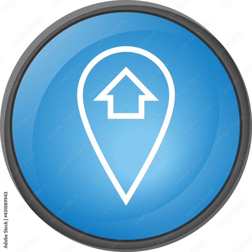 vector gps icon, vector button vector gps icon, vector button