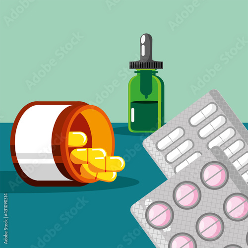 medicine pills dropper
