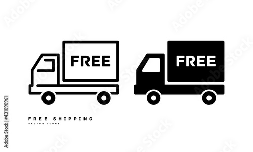 Free shipping vector illustration icon