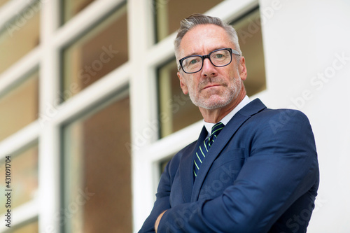 Portrait of a handsome mature confident businessman