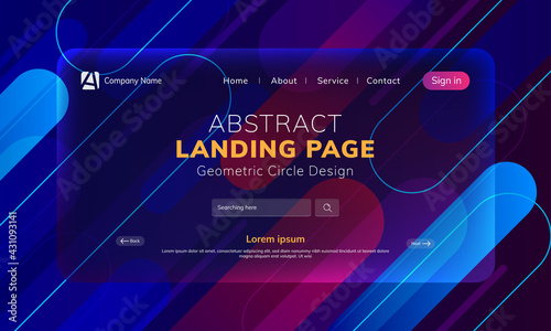 Landing page abstract background 