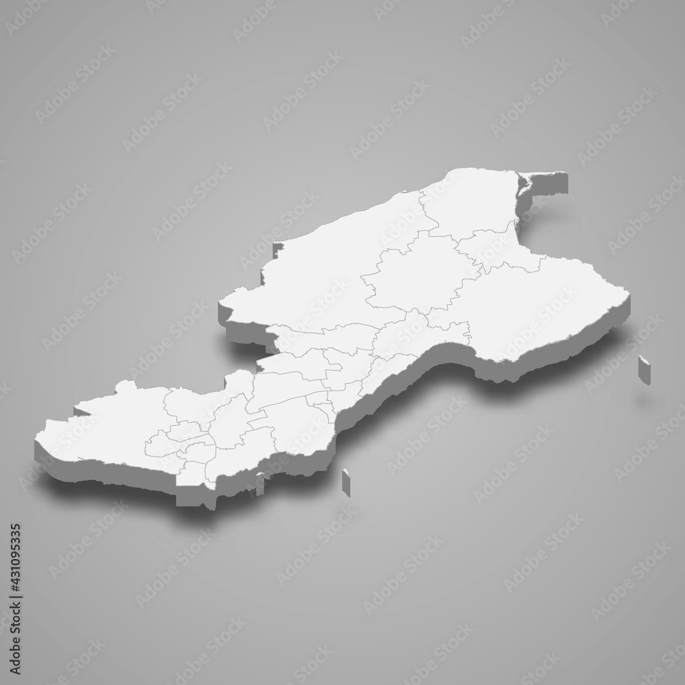 3d isometric map of Fife is a region of Scotland, 3d isometric map of Fife is a region of Scotland,