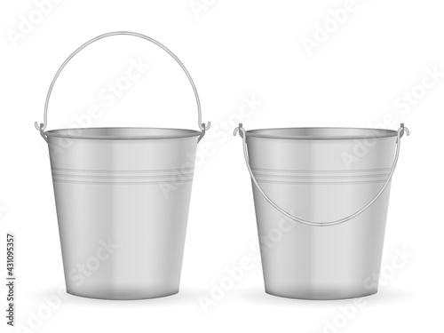 Metal bucket set