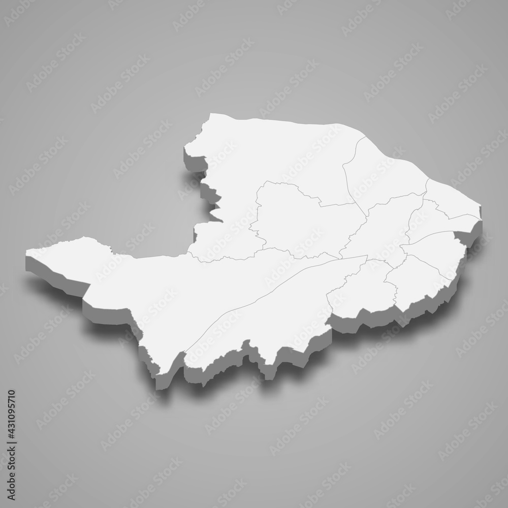 3d isometric map of Renfrewshire is a region of Scotland, 3d isometric map of Renfrewshire is a region of Scotland,