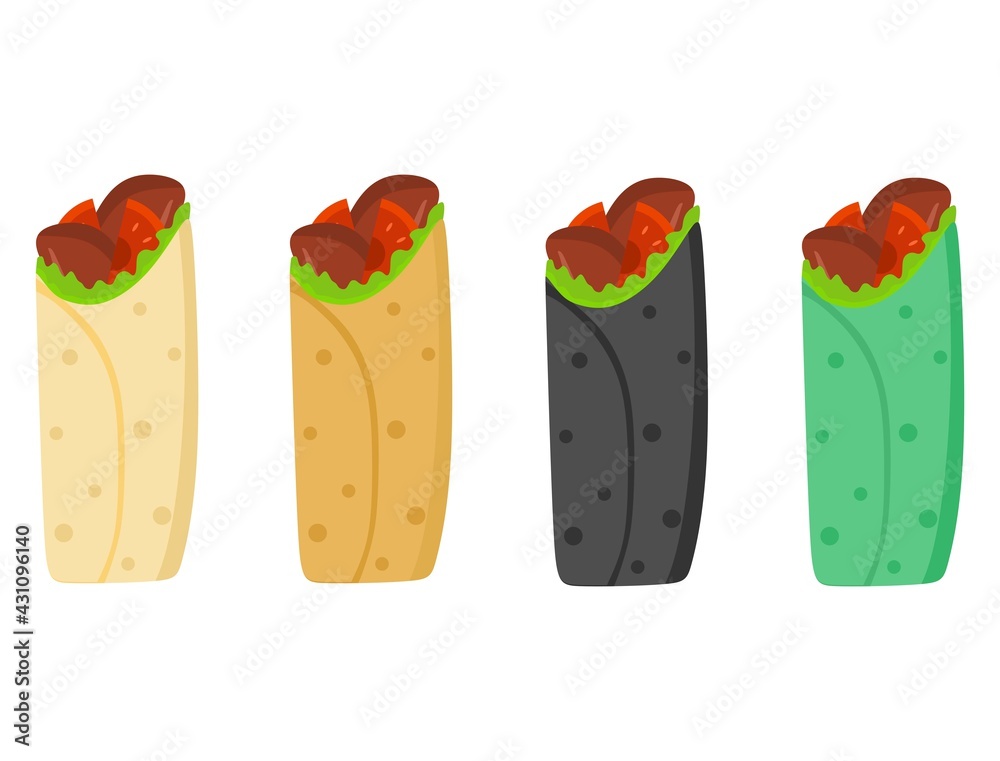 Vector illustration set of a meat and tomato kebab, restaurant and culinary theme, suitable for advertising of food products Vector illustration set of a meat and tomato kebab, restaurant and culinary theme, suitable for advertising of food products