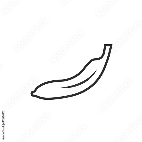 banana line icon vector illustration design