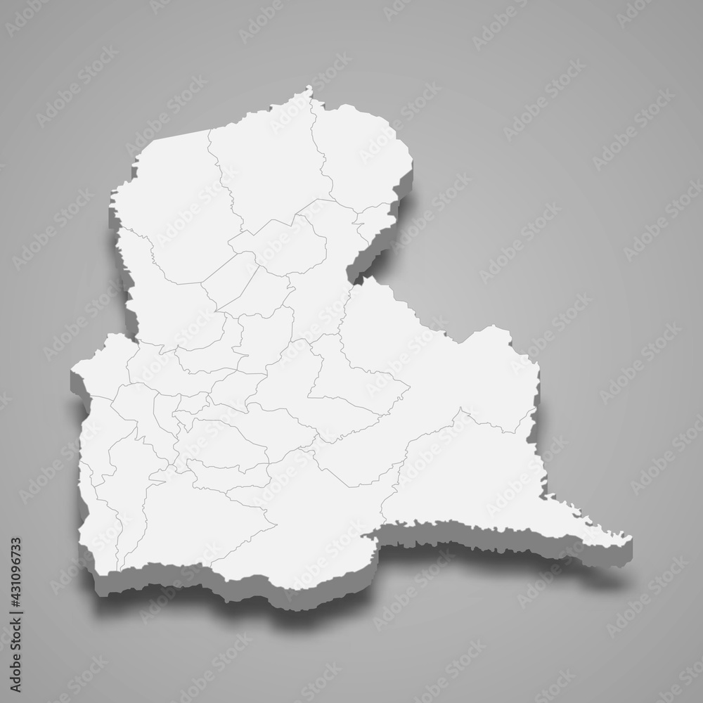 3d isometric map of Tachira is a state of Venezuela, 3d isometric map of Tachira is a state of Venezuela,