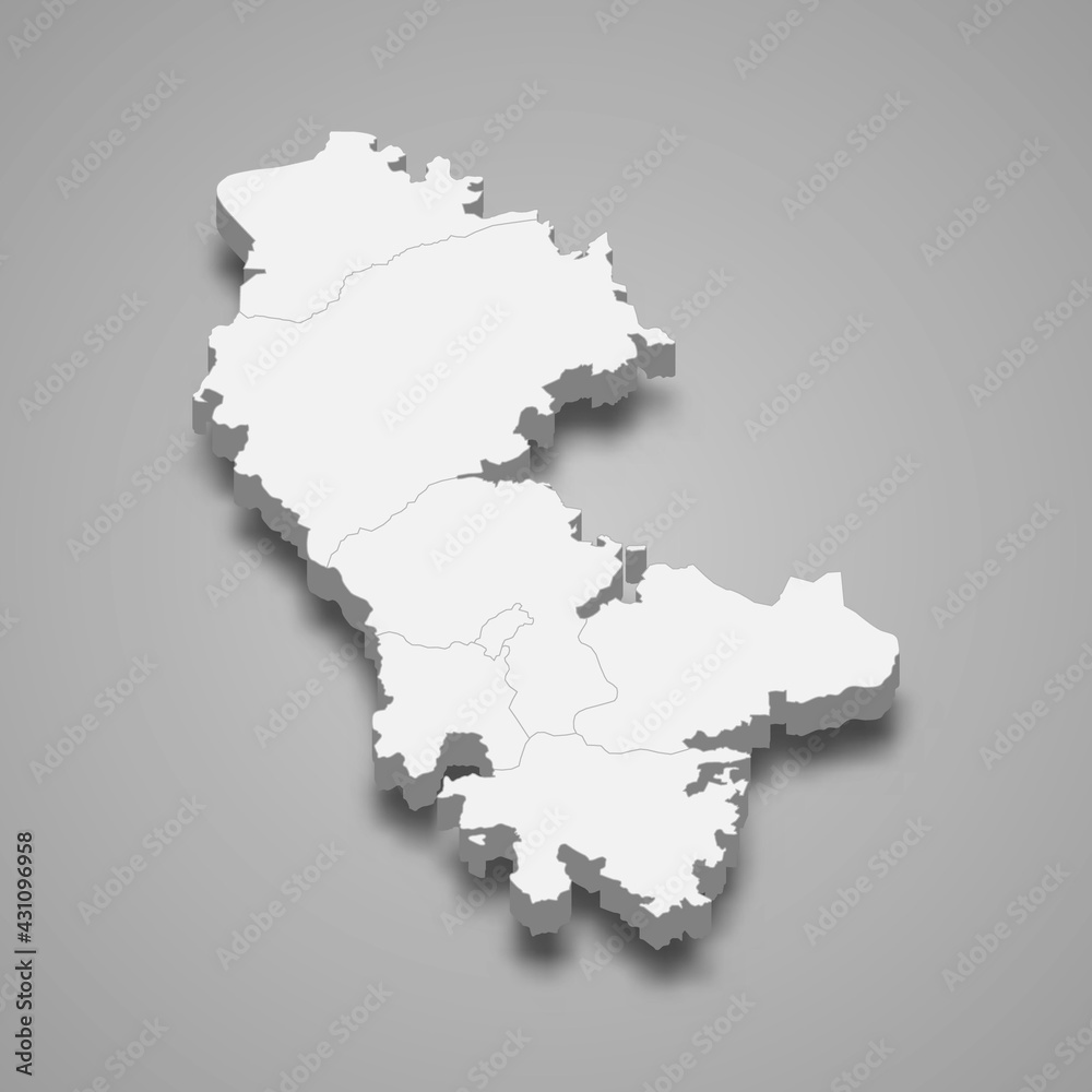 3d isometric map of Artsakh after 2020, isolated with shadow 3d isometric map of Artsakh after 2020, isolated with shadow