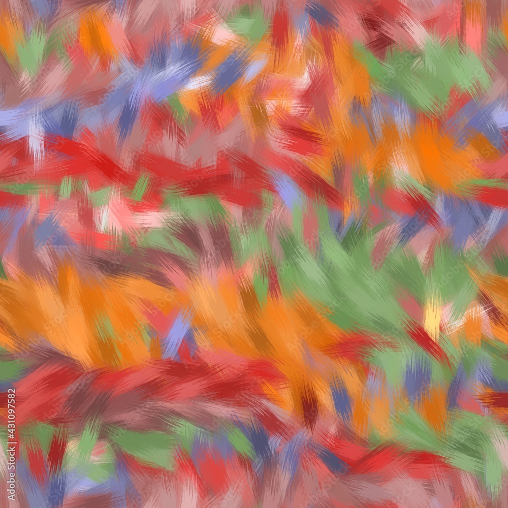 Seamless faux digital paint stroke pattern print. High quality illustration. Procedural painting with realistic brush strokes in bright trendy colors. Abstract art for surface design and print. Seamless faux digital paint stroke pattern print. High quality illustration. Procedural painting with realistic brush strokes in bright trendy colors. Abstract art for surface design and print.
