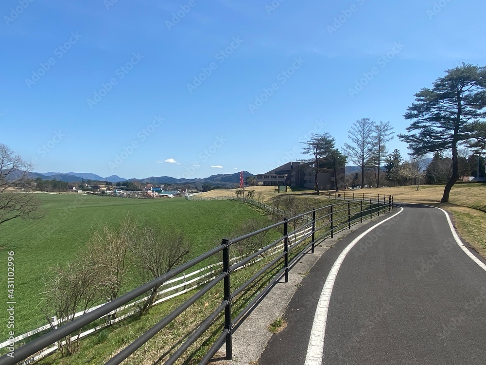 蒜山高原の自転車道 /Hiruzen Kogen Cycling Road.