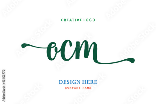 OCM lettering logo is simple, easy to understand and authoritative