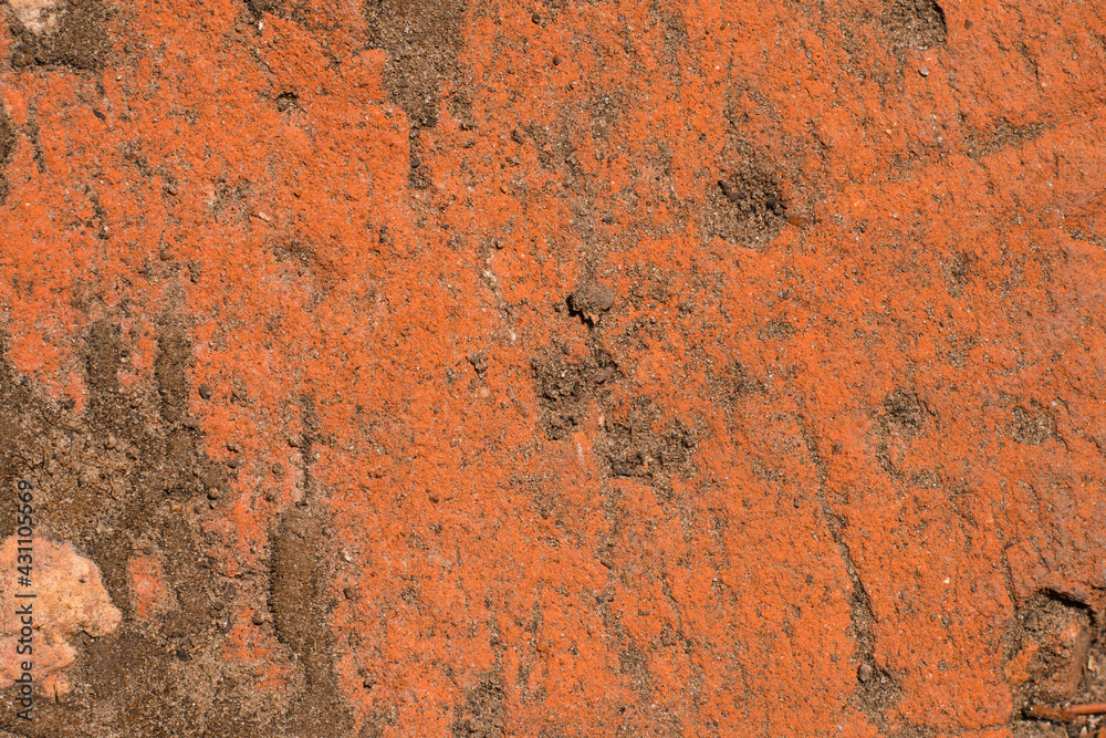 Old damaged dirty brick, macro. Grunge texture. Old damaged dirty brick, macro. Grunge texture.