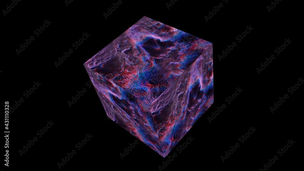 cube quantum computer abstract million particles ball big data digital technology waveform cube quantum computer abstract million particles ball big data digital technology waveform