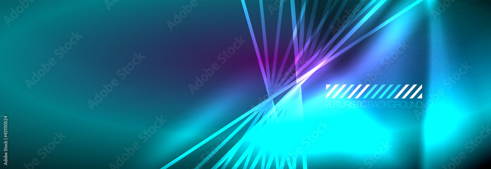 Neon dynamic beams vector abstract wallpaper background. Wallpaper background, design templates for business or technology presentations, internet posters or web brochure covers Neon dynamic beams vector abstract wallpaper background. Wallpaper background, design templates for business or technology presentations, internet posters or web brochure covers