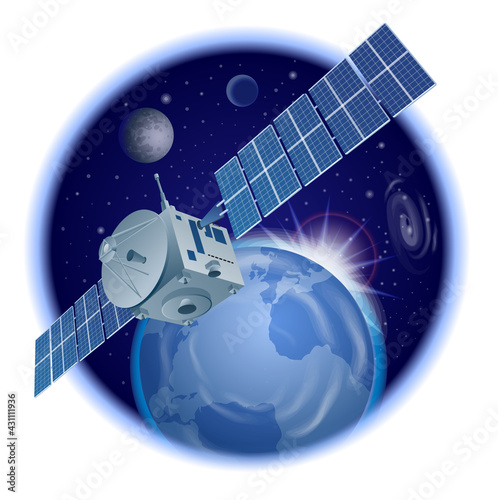 satellite in orbit