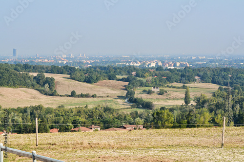 Il panorama da San Lazzaro di Savena, con Bologna sullo sfondo.