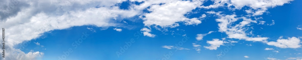 Panorama sky with cloud on a sunny day. Beautiful cirrus cloud.. Panorama sky with cloud on a sunny day. Beautiful cirrus cloud..