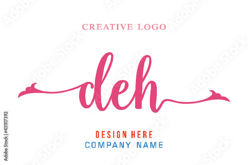 DEH lettering logo is simple, easy to understand and authoritative photo