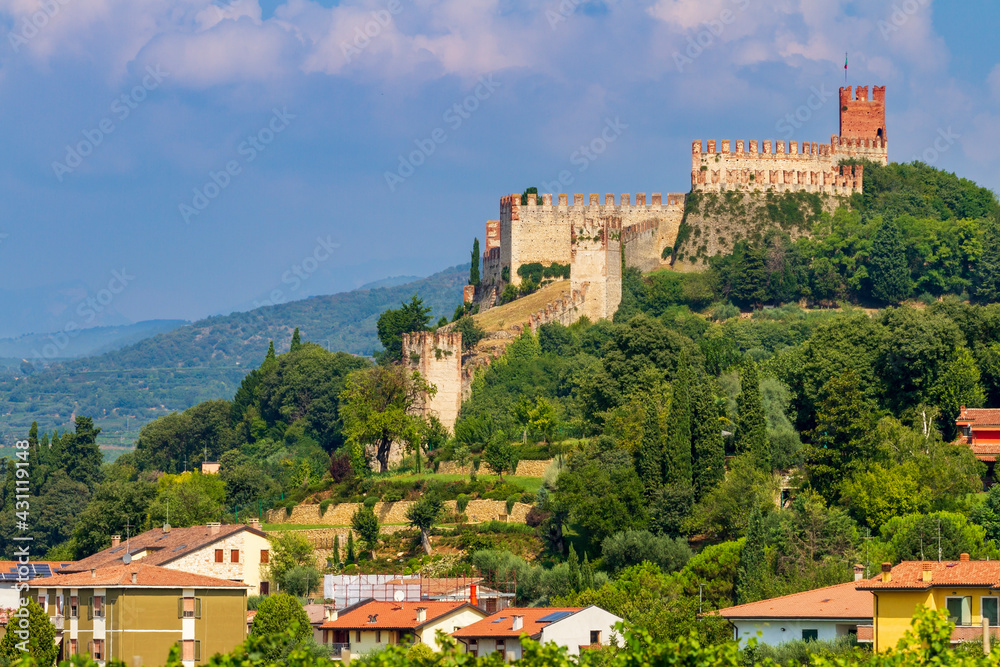 View of Soave's castle near Verona