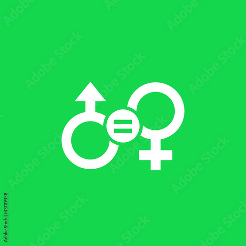 gender equality and equal rights icon