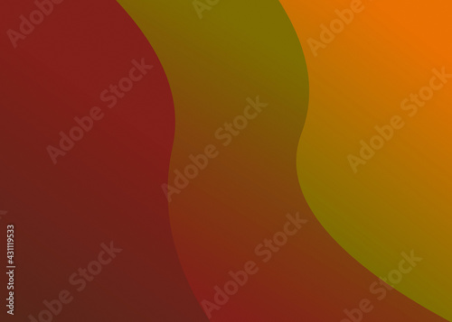 Abstract red colored background with relief wavy surface. Vector illustration