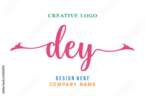 DEY lettering logo is simple, easy to understand and authoritative
