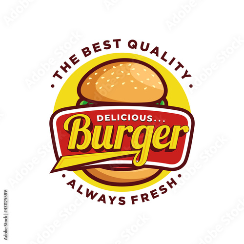 Burger logo vector Art Design