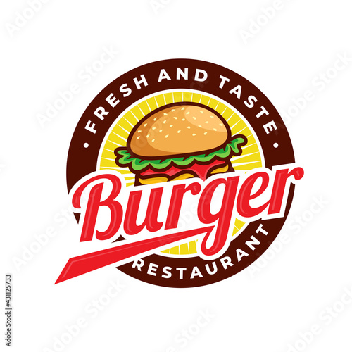 Burger logo vector Art Design