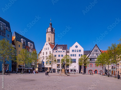 Marktplatz im Zentrum von Weimar 