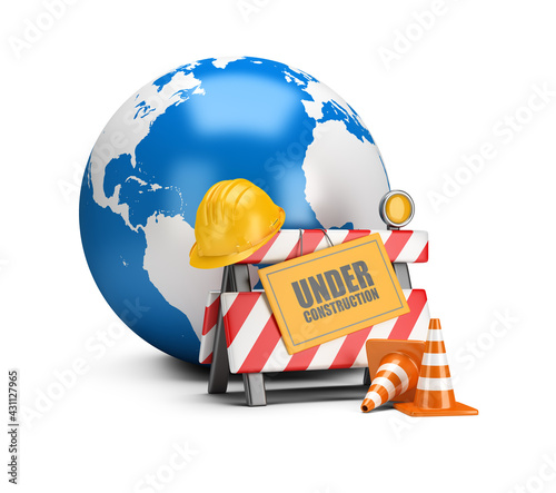 Fototapeta Naklejka Na Ścianę i Meble -  world is under construction