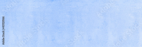 Blue watercolor background, Sky in watercolour painting soft textured on wet white paper background, Abstract blue watercolor illustration banner, wallpaper