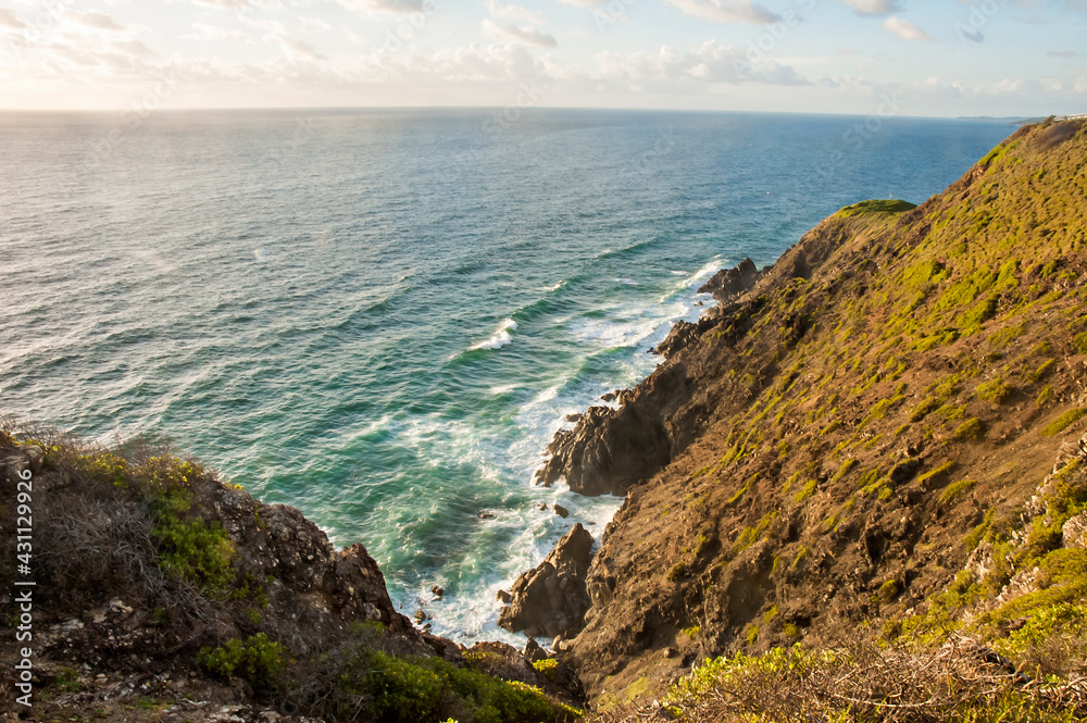 Morning view of Byron Bay Lighthouse, the most eastern mainland of Australia, New South Wales, Australia.