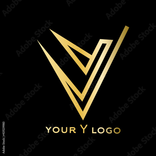 gold letter y logo