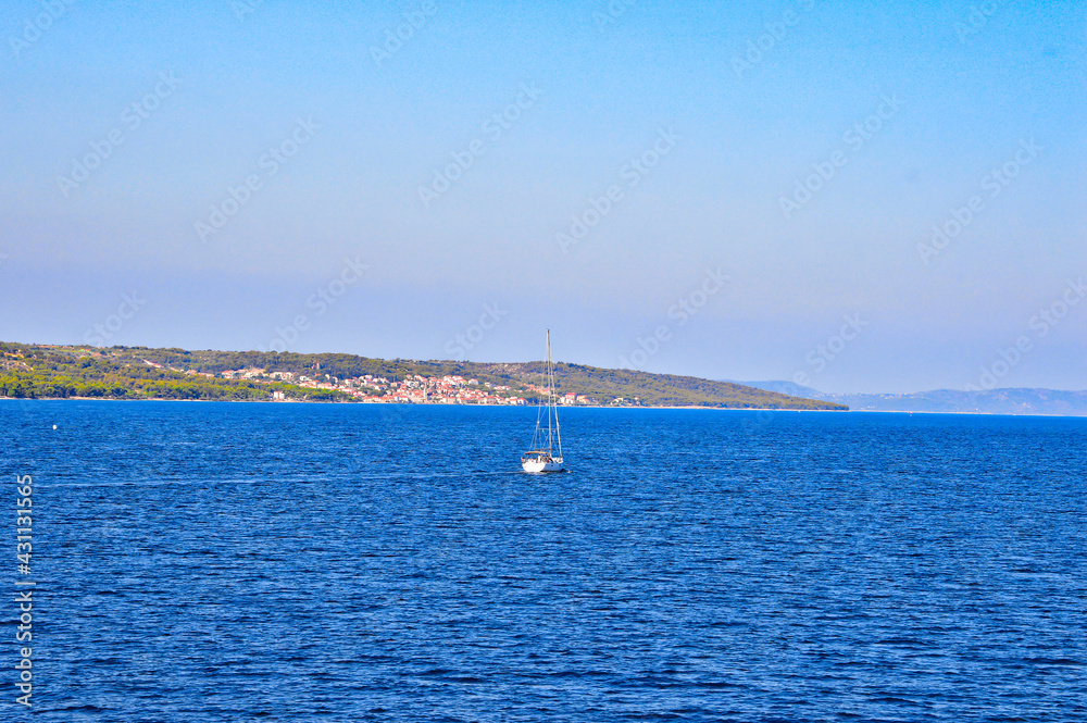 Image of the coast of Brac, an island of Croatia in the Adriatic Sea.