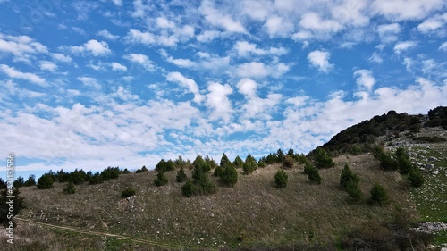 clouds over the mountains