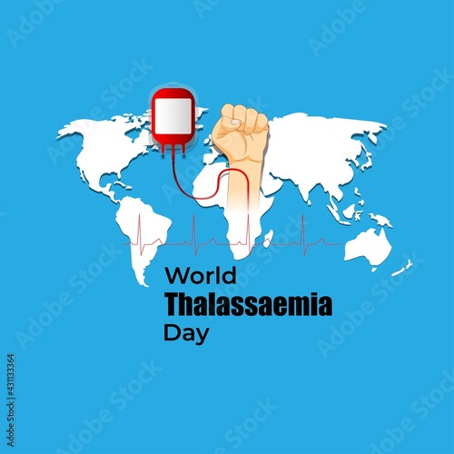 vector illustration for world Thalassemia day-8 MAY