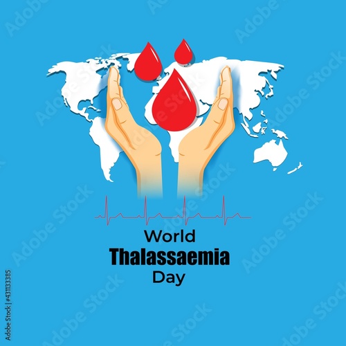 vector illustration for world Thalassemia day-8 MAY photo