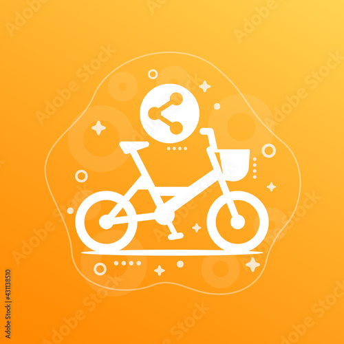bike sharing icon for web and apps
