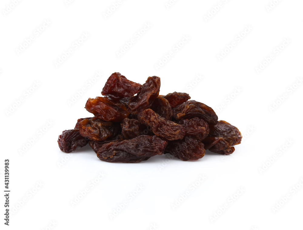 Raisins isolated on white background Raisins isolated on white background