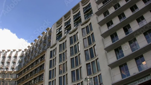 Medium shot of buildings at Leipziger Platz, Berlin, Germany. photo