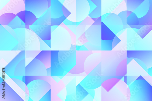 Futuristic cover design for notebook paper, copybook brochures, book, magazine, print. Geometric abstract background with gradient multicolor elements. Colored pattern