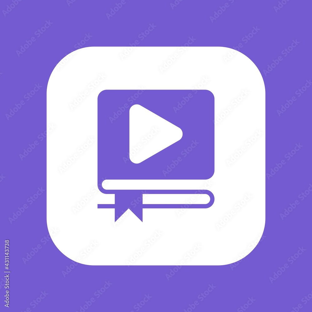 Logo elements: letter 's', book and player button. Vector. Logo elements: letter 's', book and player button. Vector.