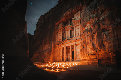 Petra by night photo