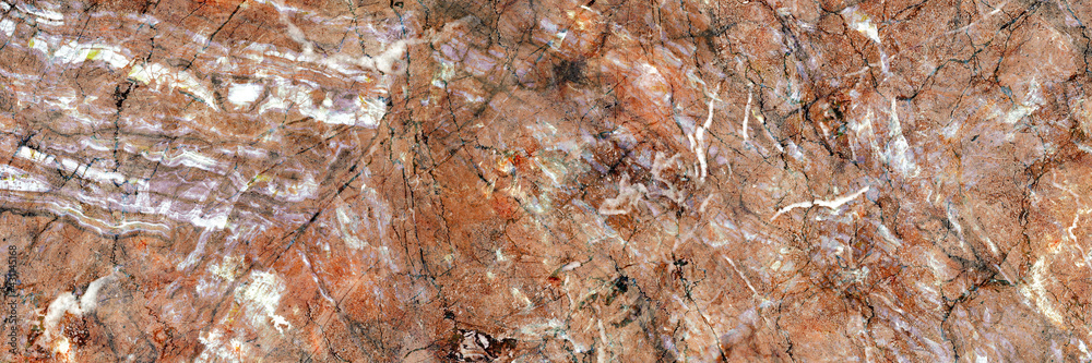 Naklejka premium Red marble texture, natural breccia marbel background for ceramic wall and floor tiles, red colour polished slice mineral, granite slab stone ceramic tile, polished quartz stone. rustic matt limestone