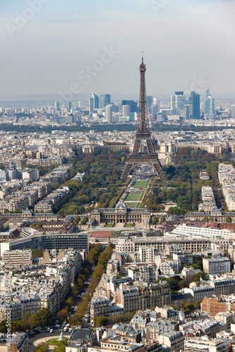 Tour Eiffel et Champ de Mars  vue du ciel    Paris