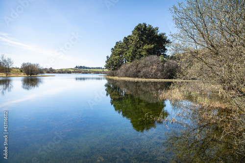 Lindean Reservoir and nature reserve in the Scottish Borders