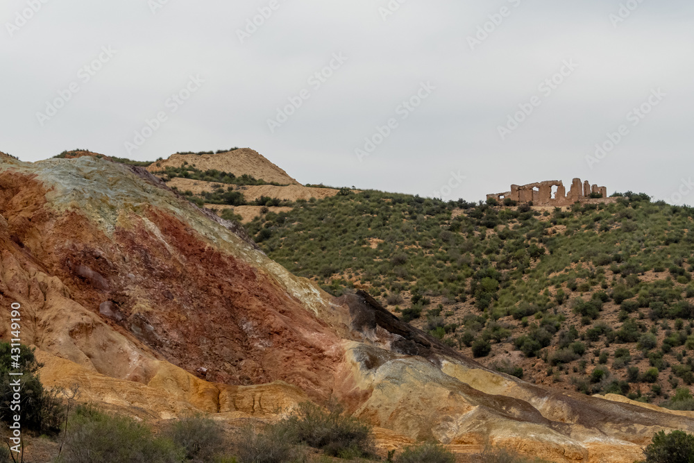 Landscape of the Abandoned Mines of Mazarrón. Murcia region. Spain Landscape of the Abandoned Mines of Mazarrón. Murcia region. Spain